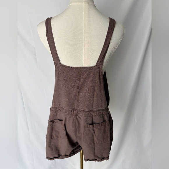 Isabel Maternity Overall Romper Brown Size Small - Picture 2 of 5